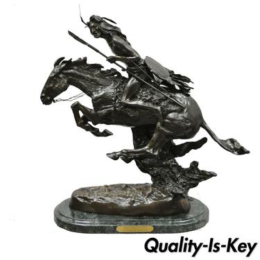 The Cheyenne After Frederic Remington Bronze Statue Sculpture Limited 279/575
