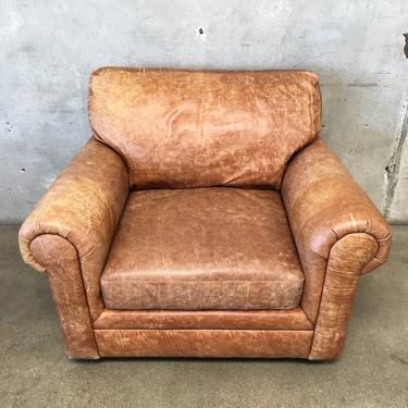 Caramel Leather Club Chair