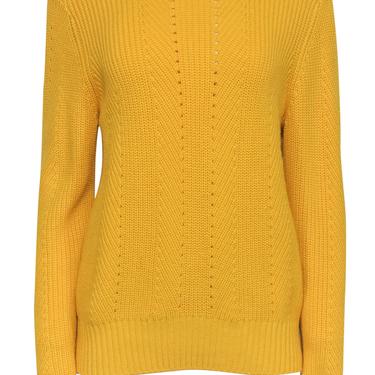 Ted Baker - Bright Yellow Cotton Blend Sweater Sz 10