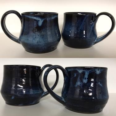 pottery mug, ceramic mug, handmade mug, coffee mug, blue mug, rustic mug, ceramic mug, blue pottery, handmade pottery mug, farmhouse mug 