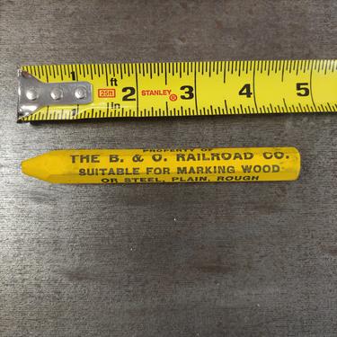 B&O railroad lumber crayon