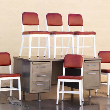 Set of 6 "Goodform" Side Chairs by General Fireproofing Co., Refinished