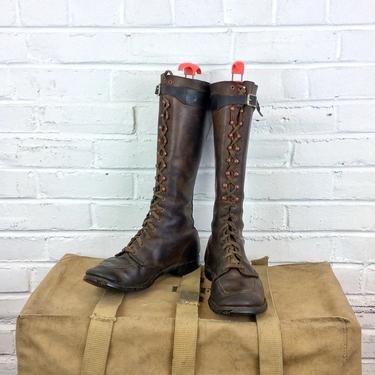 Vintage Endicott Johnson Moc Toe 16” Lineman Boots 