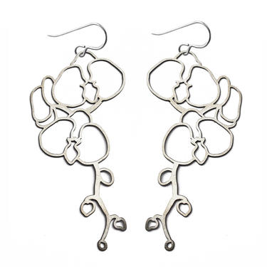 orchid earrings