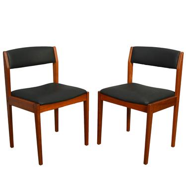 Four Teak Dining Chairs Danish Modern Mid Century Modern 