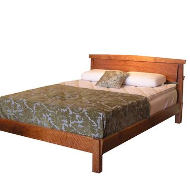 Sunrise Platform Bed Solid Wood Handmade Organic Finish Contemporary modern design twin full queen king 