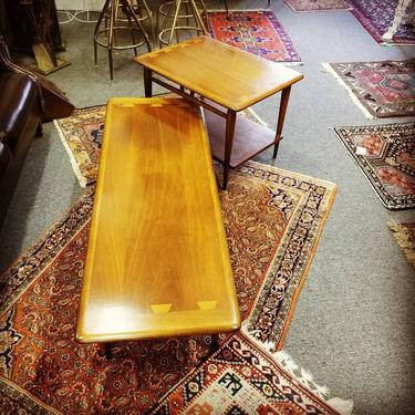 Newly reduced MCM coffee table and end table. $600