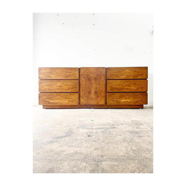 Vintage Burlwood Dresser or Credenza by Lane 