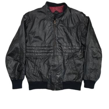 (M) Piere Bornee Black Leather Jacket 041521