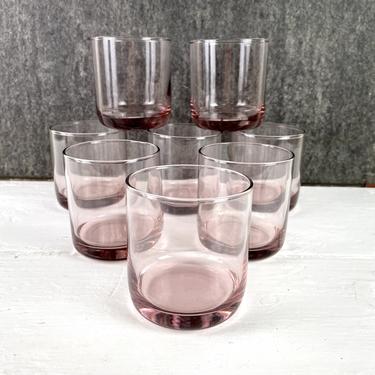 Libbey Metropolitan Plum rocks or juice glasses - set of 8 - NIB 