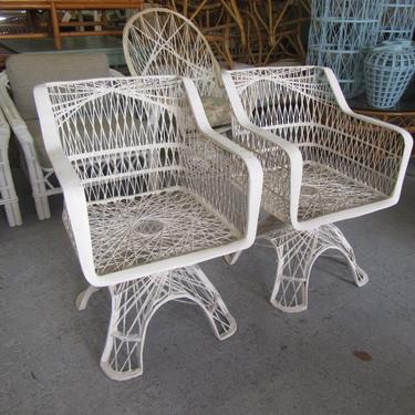Russell Woodard Web Spun Patio Chairs