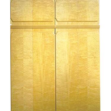 Vintage 2 Pane Bifold Maple Double Doors 106.75 x 74