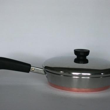 vintage revere ware 8&amp;quot; frying pan made in clinton illinois 