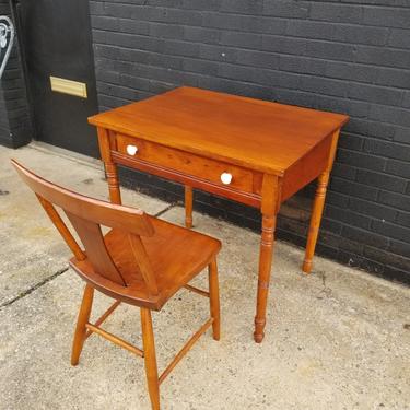 Antique farm style writing desk with Chair