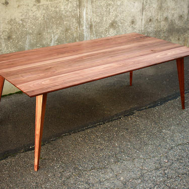 Harwala Dining Table, Modern Dining Table, Solid Wood, Mid-Century Modern (Shown in Walnut) 