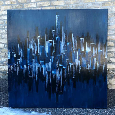 Abstract Skyline Original Painting 