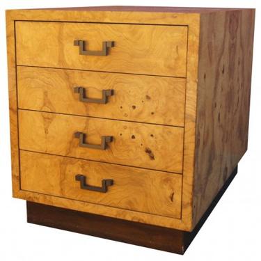 Small Olive Burl Wood Chest of Drawers by Dunbar
