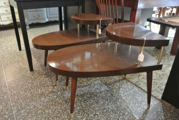 MCM tiered side tables. $45/each