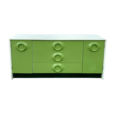Rare Spaceage Green Dresser Credenza Mid Century Modern 