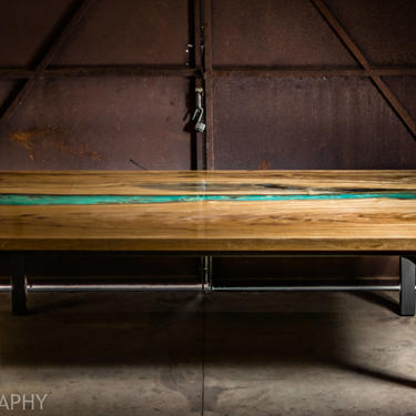 Panama Table - Resin Stream Table by Kristopher Kirkpatrick 