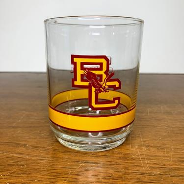 Vintage Boston College Getty Gas Libbey Glass Old Fashioned Glass Big East Basketball 