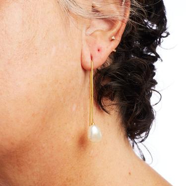 REGINA DABDAB Gold Plated Pearl Earrings