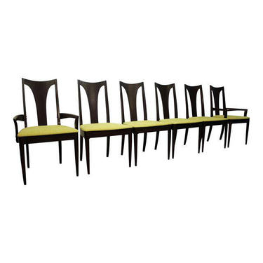 Set of 6 Mid-Century Danish Modern Brasilia Dark Walnut Dining Chairs #5 