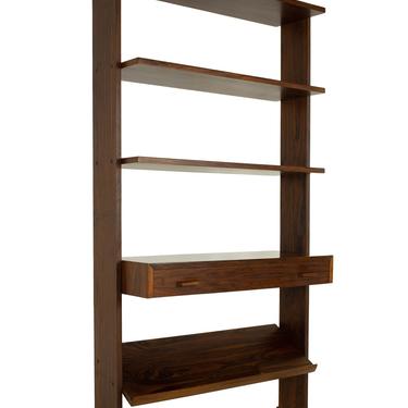Hermes Furniture Mid Century Free Standing Rosewood Bookcase Wall Unit - mcm 
