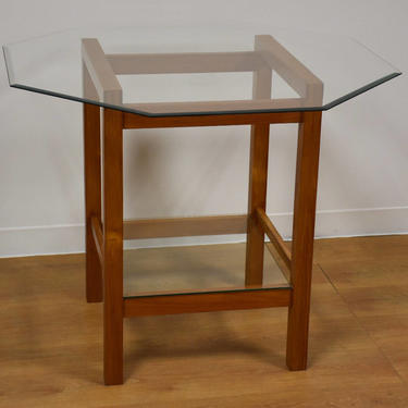 Teak and Glass Dinette Table 