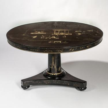 A 19th Century English Chinoiserie Tilt top Center Table