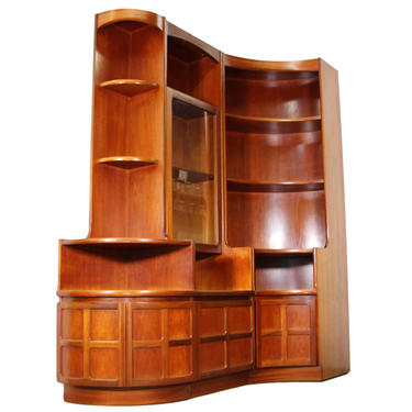 Mid Century 6 Piece Teak Wall Unit By Nathan Furniture 