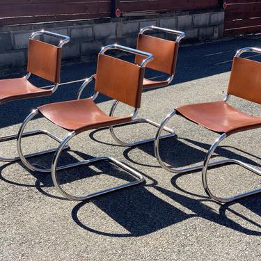 Knoll MR10 chairs by Mies van der Rohe 