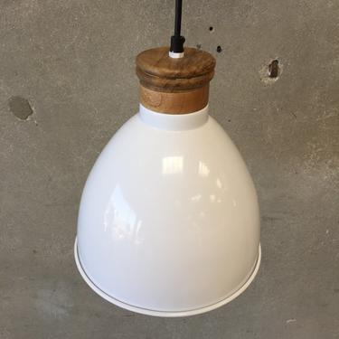 White Enamel Hanging Lamp