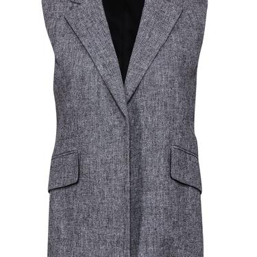 Theory - Gray Linen Blazer-Style Vest Sz 2