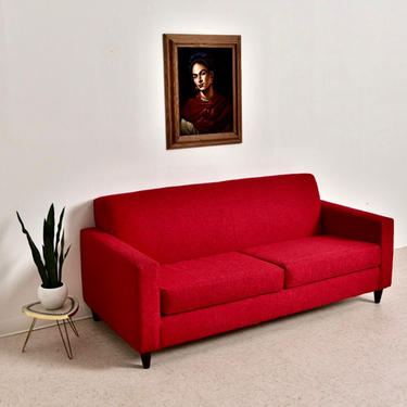 Cherry Red Sofa 