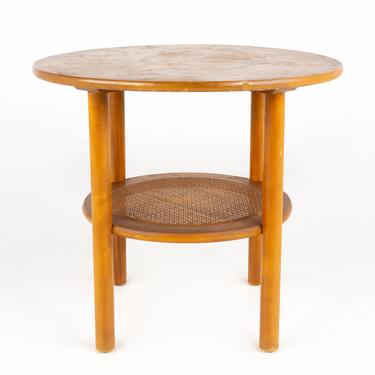 Conant Ball Maple and Cane Side Table 