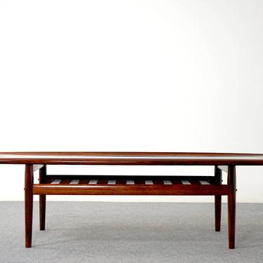 Danish Modern Rosewood Coffee Table, by Grete Jalk - (D863) 