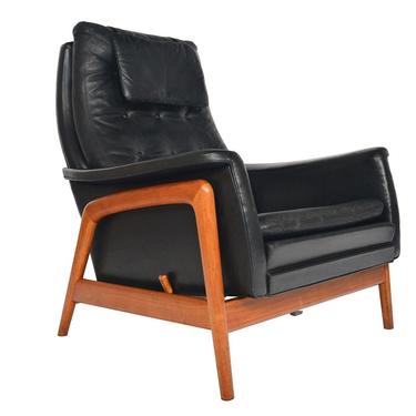 Mid Century Modern Folke Ohlsson for Dux Highback Reclining Lounge Chair 