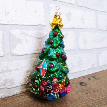 Vintage Radko Glass Christmas Tree Ornament 