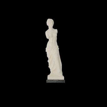 Vintage Classical 17&quot; Tall Venus de Milo Sculpture Cast Resin Sculpture Italian Italy Roma Nude Female Statue 