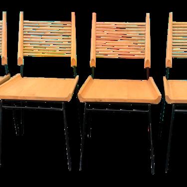 Set Of 6 Paul Mccobb Planner Group “shovel” Dining Chairs