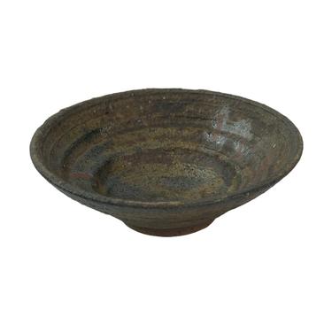 Vintage Handmade Georgia Stoneware Pottery Bowl 