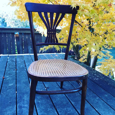 Beautiful Bauma vintage  French cane chair 