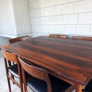 Danish Rosewood Draw Leaf/Extension Dining Table 