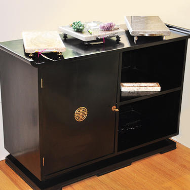 t3320 james mont style ebonized cabinet