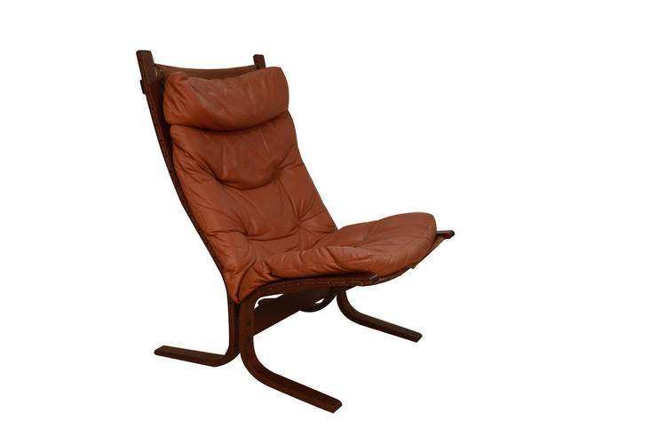 Mid Century &amp;quot;Siesta&amp;quot; Leather Lounge Chair by Ingmar Relling For Westnofa 