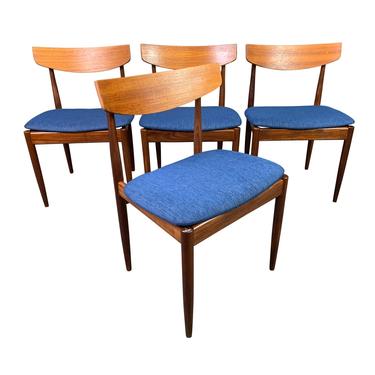 Vintage British Mid Century Modern Teak Dining Chairs by Ib Kofod Larsen for G Plan. Set of 4. 