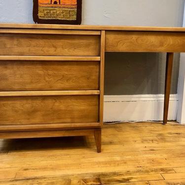 1950’s Solid Maple Large Student Desk