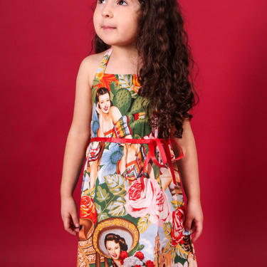 Girls Rockabilly Senorita Dress- 2T,4T,6T, 8 / Little girls / Toddler Dress 