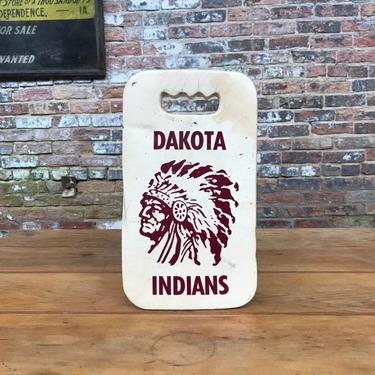 Vintage Dakota Indians Portable Bleacher Cushion Retro School Sports 